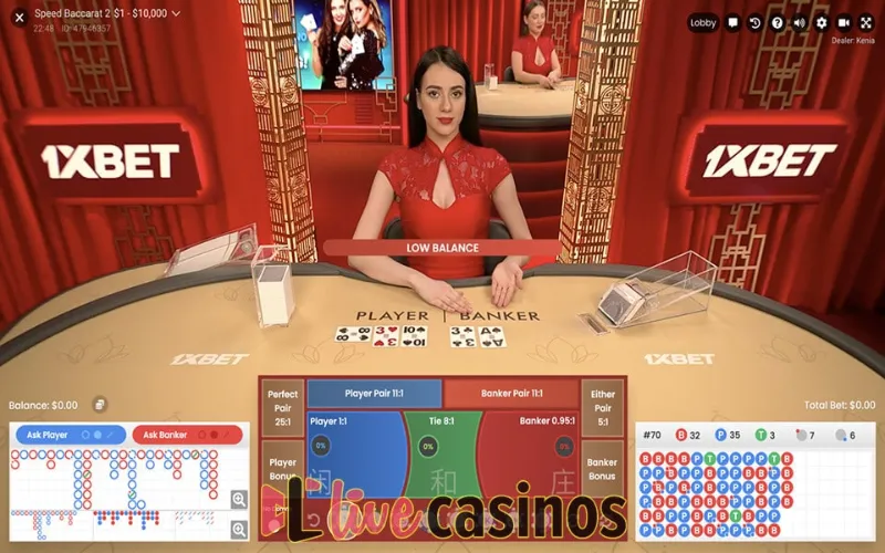 Cổng game baccarat trực tuyến 1xBet 