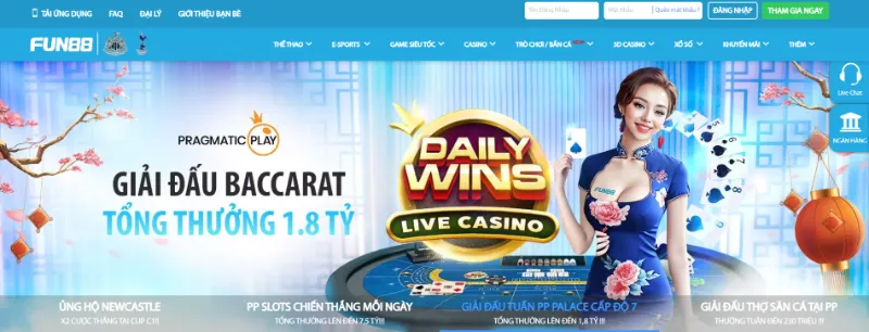 Nhà cái uy tín casino online Fun88